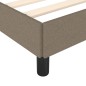 vidaXL Estructura de cama de tela gris taupe 120x200 cm vidaXL Estructura de cama de tela gris taupe 120x200 cm