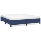 vidaXL Estructura de cama de tela azul 160x200 cm