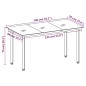 vidaXL Juego de comedor de jardín 7 piezas marrón vidaXL Juego de comedor de jardín 7 piezas marrón