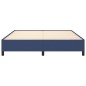 vidaXL Estructura de cama de tela azul 160x200 cm
