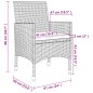 vidaXL Set comedor de jardín 9 pzas y cojines ratán sintético y vidrio vidaXL Set comedor de jardín 9 pzas y cojines ratán sintético y vidrio