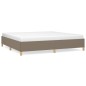 vidaXL Estructura de cama de tela gris taupe 200x200 cm vidaXL Estructura de cama de tela gris taupe 200x200 cm