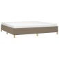 vidaXL Estructura de cama de tela gris taupe 200x200 cm vidaXL Estructura de cama de tela gris taupe 200x200 cm