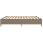 vidaXL Estructura de cama de tela gris taupe 200x200 cm vidaXL Estructura de cama de tela gris taupe 200x200 cm