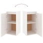 vidaXL Muebles para TV 2 piezas madera maciza de pino blanco