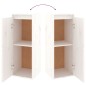 vidaXL Muebles para TV 2 piezas madera maciza de pino blanco
