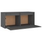 vidaXL Muebles para TV 3 piezas madera maciza de pino gris