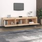 vidaXL Mueble de TV 3 piezas madera maciza de pino vidaXL Mueble de TV 3 piezas madera maciza de pino