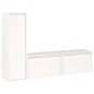 vidaXL Muebles para TV 3 piezas madera maciza de pino blanco vidaXL Muebles para TV 3 piezas madera maciza de pino blanco