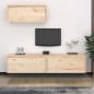 vidaXL Muebles para TV 3 piezas madera maciza de pino vidaXL Muebles para TV 3 piezas madera maciza de pino