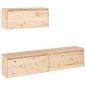 vidaXL Muebles para TV 3 piezas madera maciza de pino vidaXL Muebles para TV 3 piezas madera maciza de pino