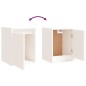 vidaXL Muebles para TV 8 piezas madera maciza de pino blanco