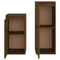 vidaXL Muebles para TV 2 piezas madera maciza de pino marrón miel