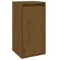 vidaXL Muebles para TV 2 piezas madera maciza de pino marrón miel