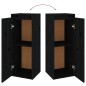 vidaXL Muebles para TV 6 piezas madera maciza de pino negro