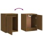 vidaXL Muebles para TV 5 piezas madera maciza de pino marrón miel