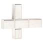 vidaXL Muebles para TV 5 piezas madera maciza de pino blanco