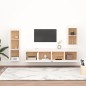 vidaXL Muebles para TV 4 piezas madera maciza de pino blanco vidaXL Muebles para TV 4 piezas madera maciza de pino blanco