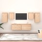 vidaXL Muebles para TV 6 piezas madera maciza de pino vidaXL Muebles para TV 6 piezas madera maciza de pino