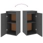 vidaXL Muebles para TV 6 piezas madera maciza de pino gris