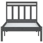 vidaXL Estructura de cama de madera maciza de pino gris 100x200 cm vidaXL Estructura de cama de madera maciza de pino gris 100x200 cm
