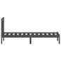 vidaXL Estructura de cama de madera maciza de pino gris 100x200 cm vidaXL Estructura de cama de madera maciza de pino gris 100x200 cm