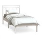 vidaXL Estructura de cama individual madera maciza blanco 90x190 cm vidaXL Estructura de cama individual madera maciza blanco 90x190 cm
