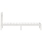 vidaXL Estructura de cama individual madera maciza blanco 90x190 cm vidaXL Estructura de cama individual madera maciza blanco 90x190 cm