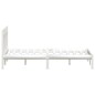 vidaXL Estructura de cama doble de madera maciza blanca 120x190cm vidaXL Estructura de cama doble de madera maciza blanca 120x190cm