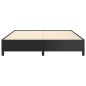 vidaXL Estructura de cama de cuero sintético negro 160x200 cm vidaXL Estructura de cama de cuero sintético negro 160x200 cm
