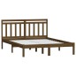 vidaXL Estructura de cama doble madera maciza marrón 120x190cm vidaXL Estructura de cama doble madera maciza marrón 120x190cm