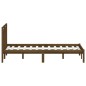 vidaXL Estructura de cama doble madera maciza marrón 120x190cm vidaXL Estructura de cama doble madera maciza marrón 120x190cm