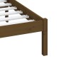 vidaXL Estructura de cama doble madera maciza marrón 120x190cm vidaXL Estructura de cama doble madera maciza marrón 120x190cm