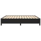 vidaXL Estructura de cama de cuero sintético negro 160x200 cm vidaXL Estructura de cama de cuero sintético negro 160x200 cm