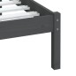 vidaXL Estructura de cama madera maciza de pino gris 90x200 cm vidaXL Estructura de cama madera maciza de pino gris 90x200 cm