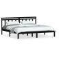 vidaXL Estructura de cama de madera maciza de pino negro 200x200 cm vidaXL Estructura de cama de madera maciza de pino negro 200x200 cm
