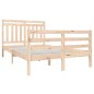 vidaXL Estructura de cama madera maciza 4FT pequeña doble 120x190 cm vidaXL Estructura de cama madera maciza 4FT pequeña doble 120x190 cm