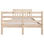 vidaXL Estructura de cama madera maciza 4FT pequeña doble 120x190 cm vidaXL Estructura de cama madera maciza 4FT pequeña doble 120x190 cm