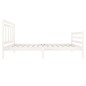 vidaXL Estructura de cama madera maciza blanca 100x200 cm vidaXL Estructura de cama madera maciza blanca 100x200 cm