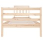 vidaXL Estructura de cama madera maciza 90x200 cm vidaXL Estructura de cama madera maciza 90x200 cm
