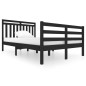 vidaXL Estructura de cama madera maciza negra 120x200 cm vidaXL Estructura de cama madera maciza negra 120x200 cm