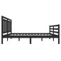 vidaXL Estructura de cama madera maciza negra 120x200 cm vidaXL Estructura de cama madera maciza negra 120x200 cm
