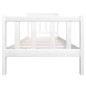 vidaXL Estructura de cama madera maciza blanco individual 90x190 cm vidaXL Estructura de cama madera maciza blanco individual 90x190 cm