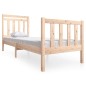 vidaXL Estructura de cama individual madera maciza 75x190 cm vidaXL Estructura de cama individual madera maciza 75x190 cm