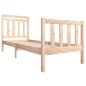 vidaXL Estructura de cama individual madera maciza 75x190 cm vidaXL Estructura de cama individual madera maciza 75x190 cm
