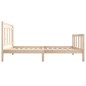 vidaXL Estructura de cama madera maciza 100x200 cm vidaXL Estructura de cama madera maciza 100x200 cm