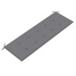 vidaXL Banco Batavia con cojín gris madera maciza de teca 150 cm