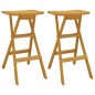 vidaXL Set de bar plegable 3 piezas madera maciza de teca vidaXL Set de bar plegable 3 piezas madera maciza de teca