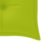 vidaXL Banco Batavia con cojín verde brillo madera maciza teca 150 cm vidaXL Banco Batavia con cojín verde brillo madera maciza teca 150 cm