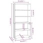vidaXL Aparador HAMAR madera de pino maciza gris claro vidaXL Aparador HAMAR madera de pino maciza gris claro